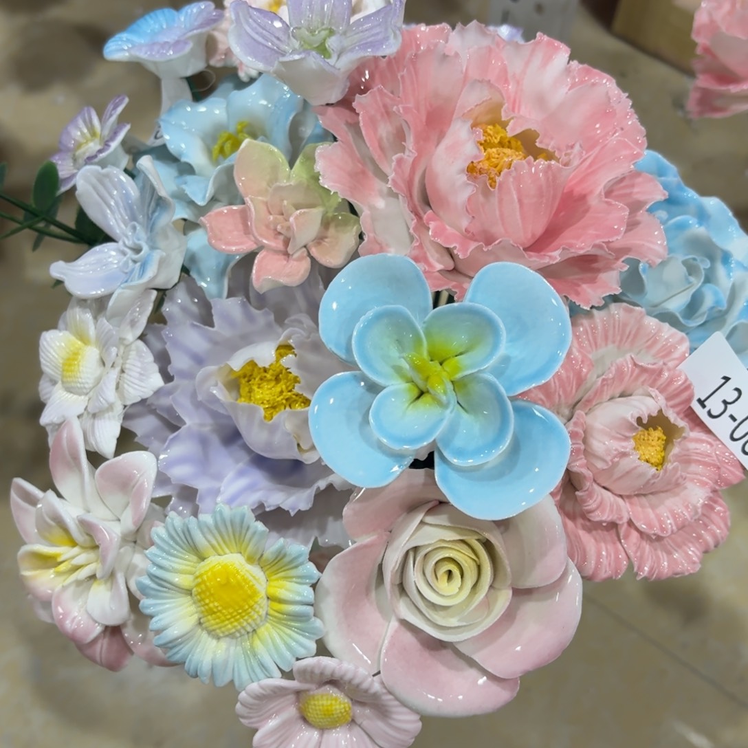 1384 陶瓷花，拍满20发货，退款拉黑