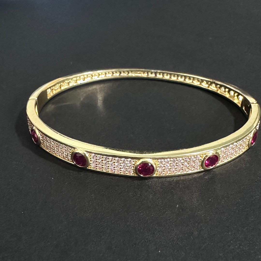 【表哥专属】高端传承名贵宝石鸽血红卡卡豪华手镯K516