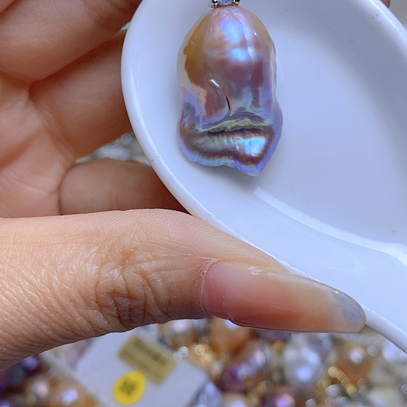 【闪购商品】淡水珍珠吊坠合金