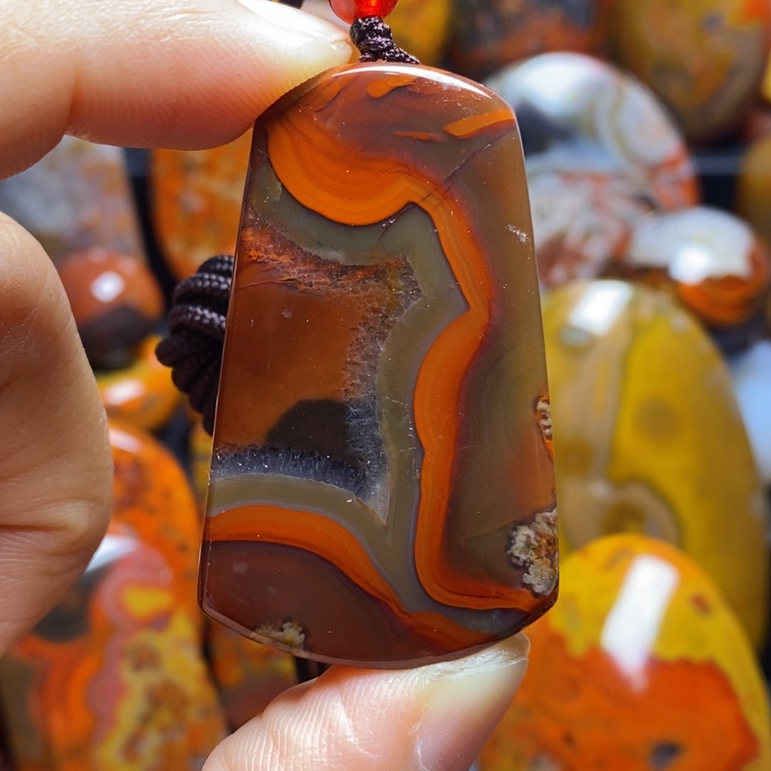 玛瑙/玉髓吊坠(不含链)未镶嵌