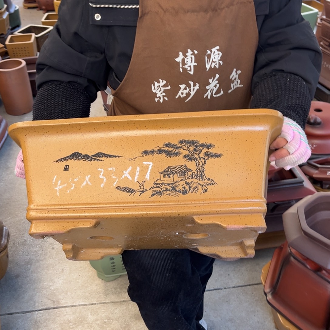 紫砂花盆盆景艺术