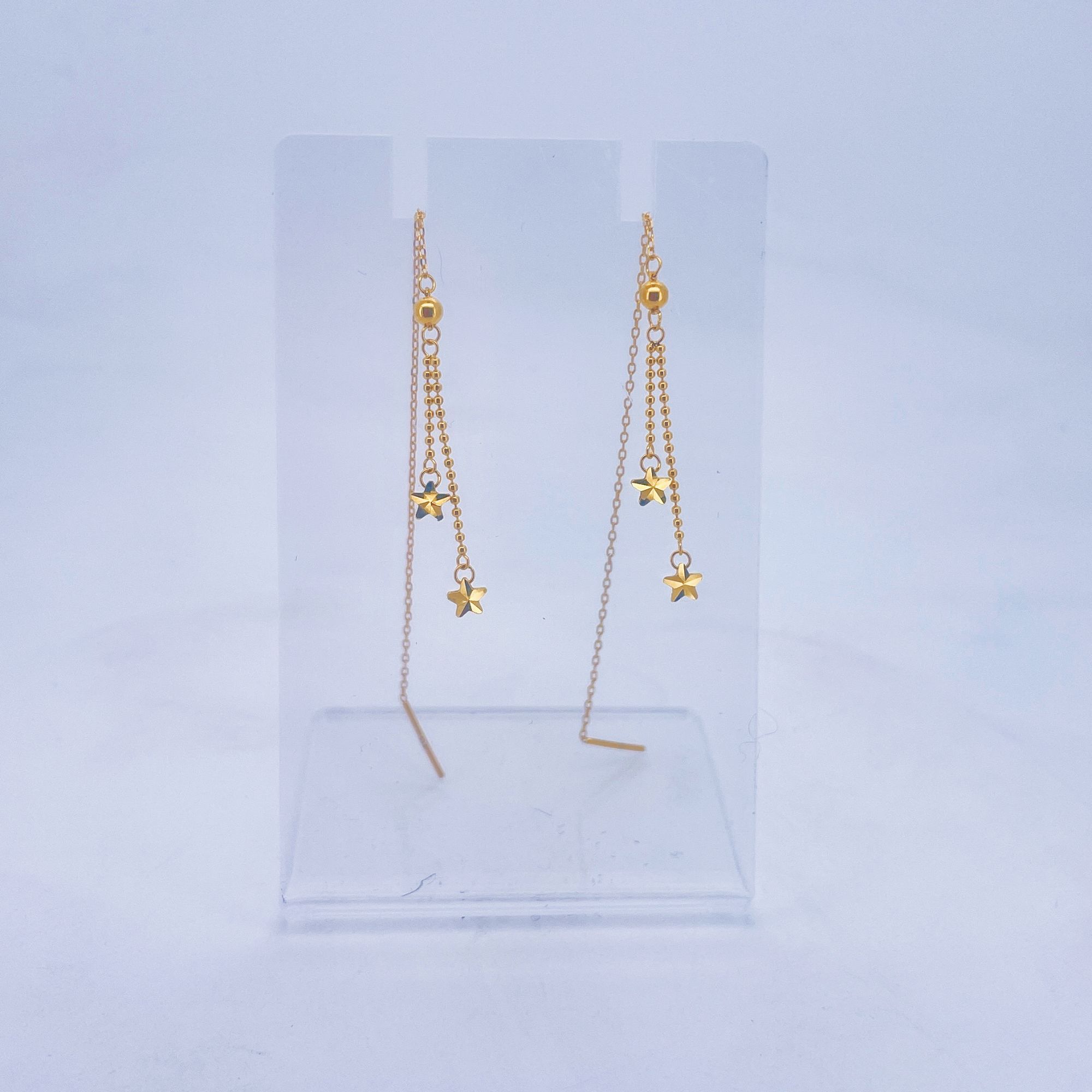 足金999黄金双五角星金耳线 1.69 2424001309