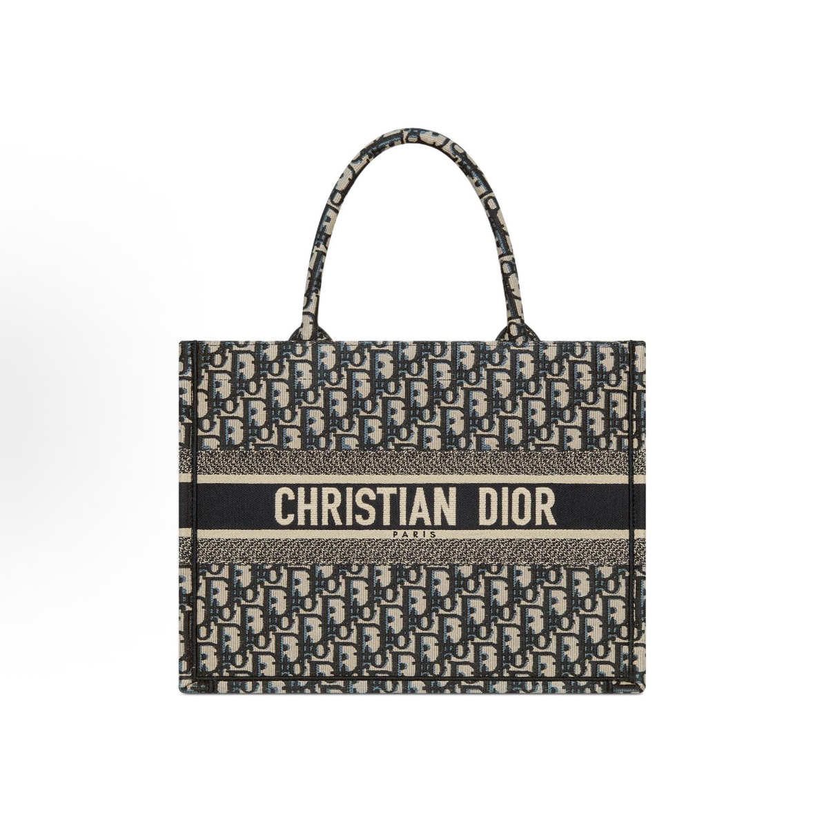 99新 DIOR/迪奥 老花满印托特包小号手拎包手腕包22年