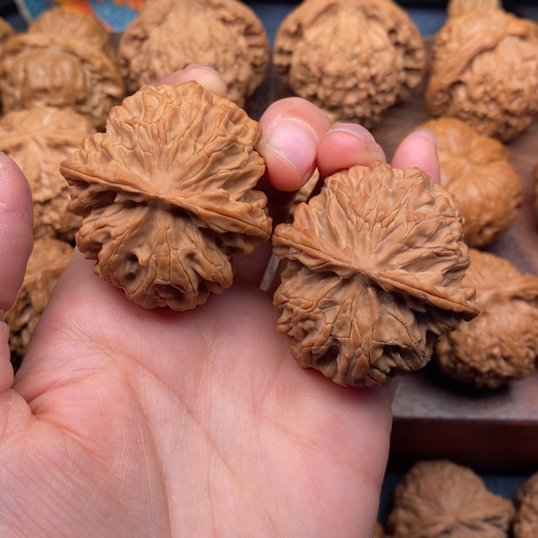 文玩核桃把件41全品精配苹果园