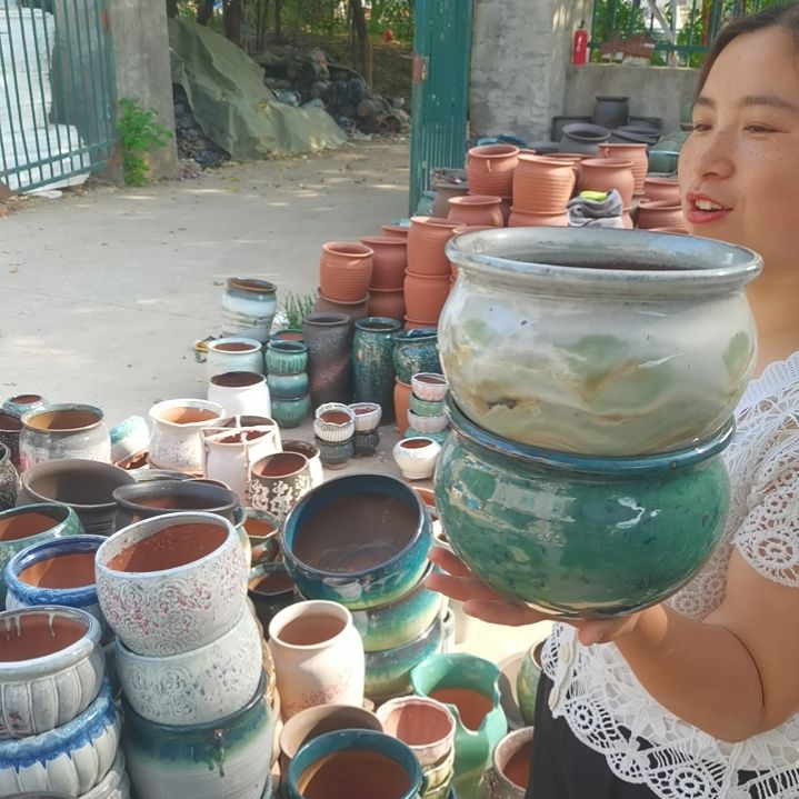 口19高12瑕疵两个盆