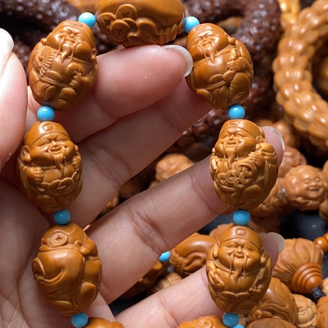 猴头核桃手串猴头