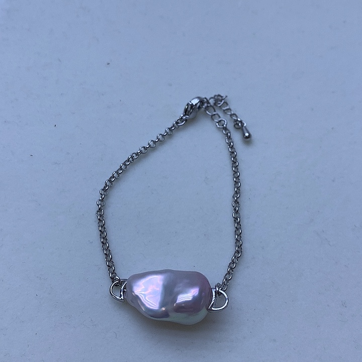 淡水珍珠耳饰银S925镶嵌