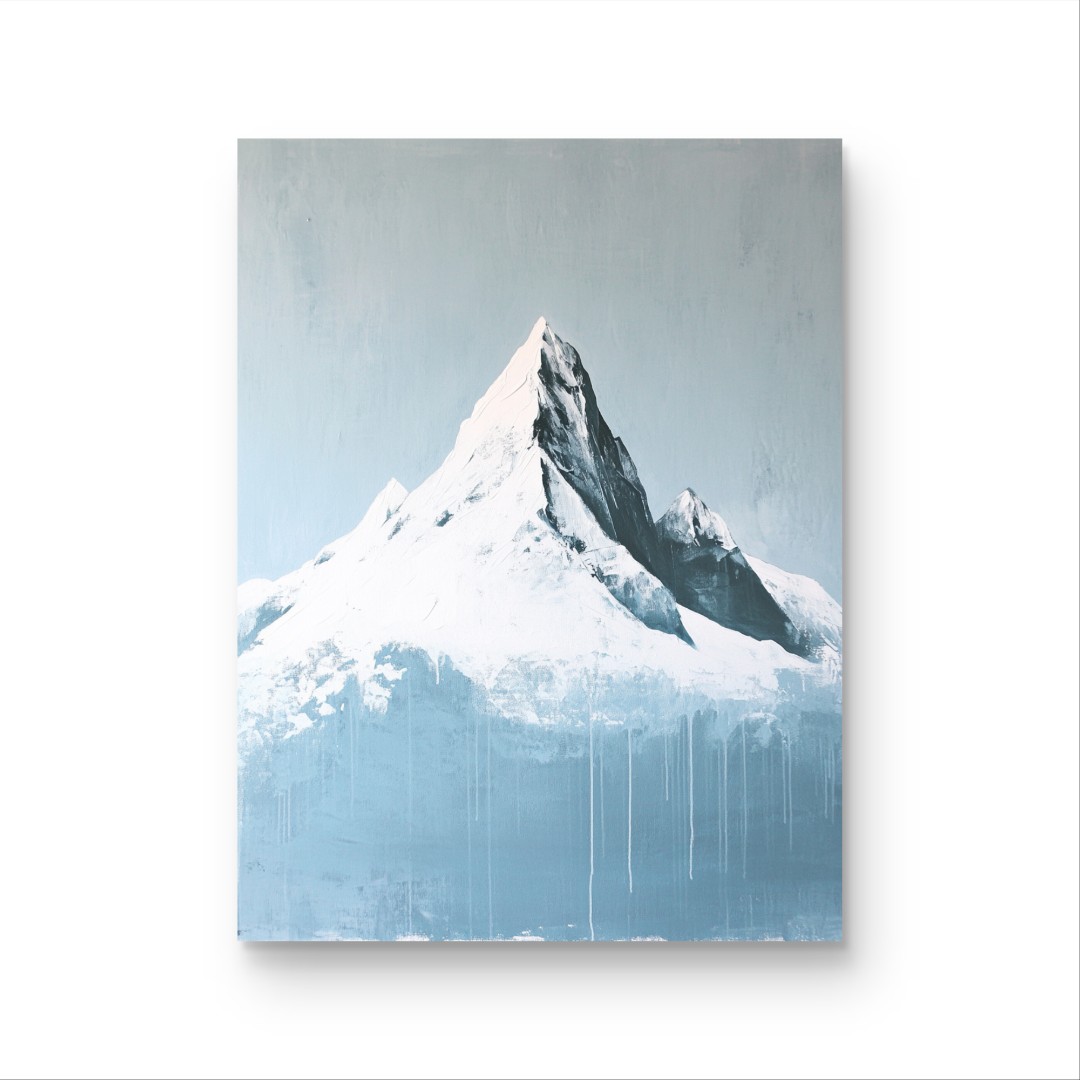 《冰山》原创手绘挂画/60x80cm/简约系列JY-13