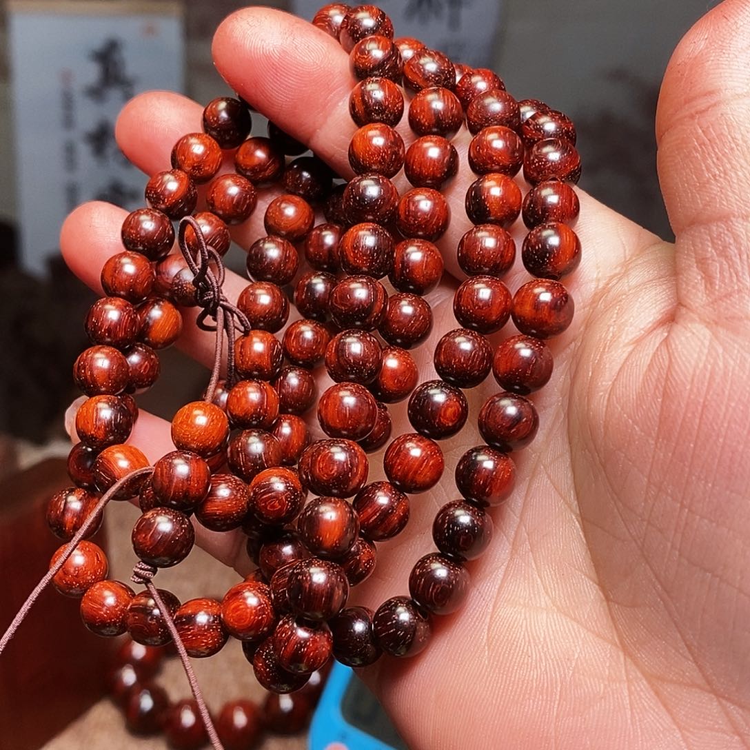 檀香紫檀（小叶紫檀）手串老*机