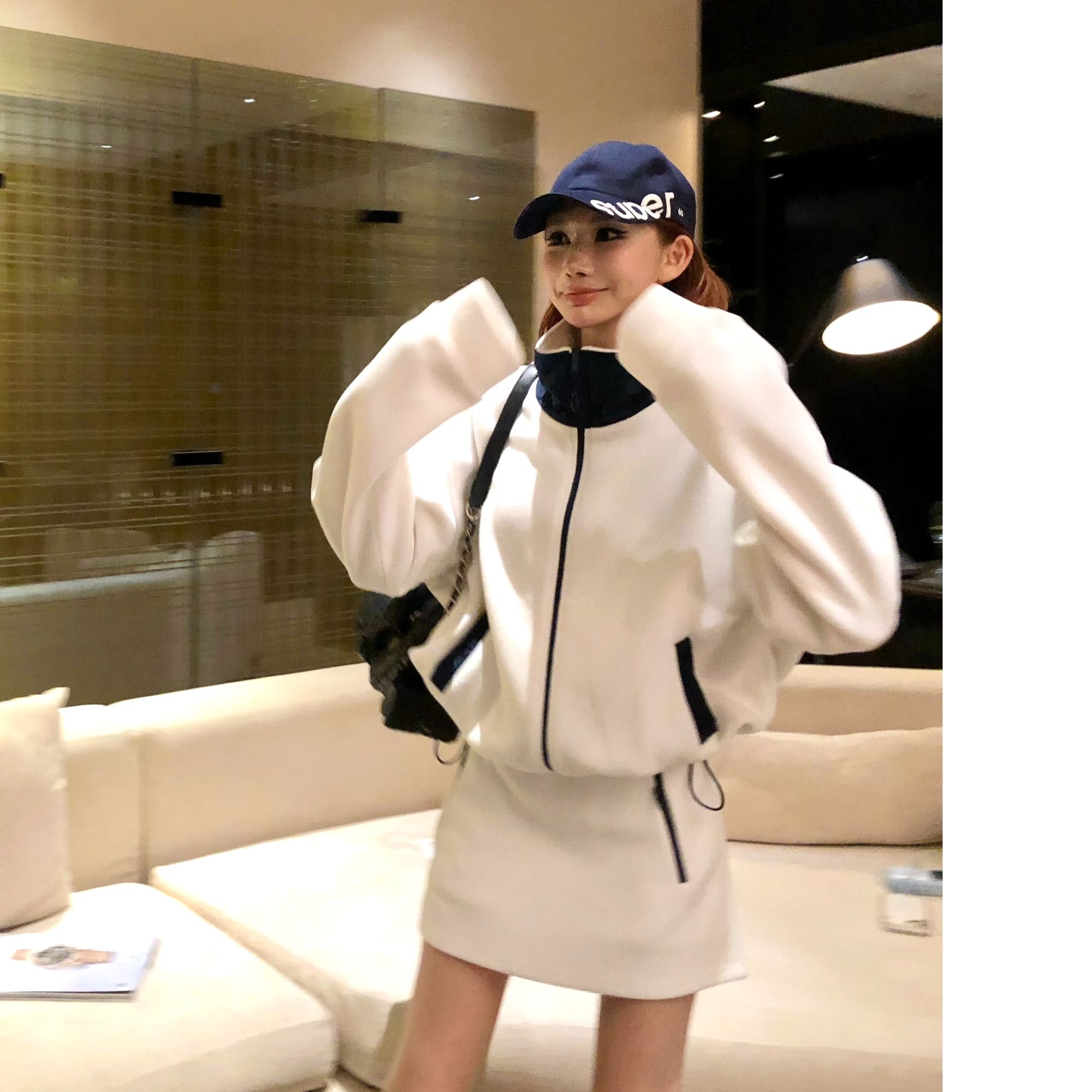 婉君T【韩系女高】加厚460g摇粒绒 秋冬立领夹克外套LWJ25D4C4188