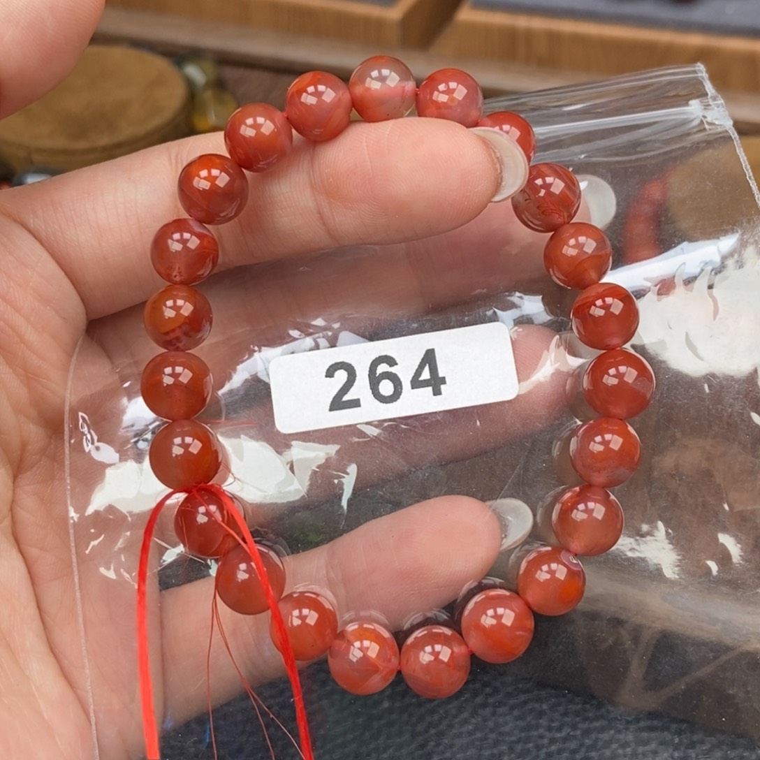 南红玛瑙未镶嵌手链