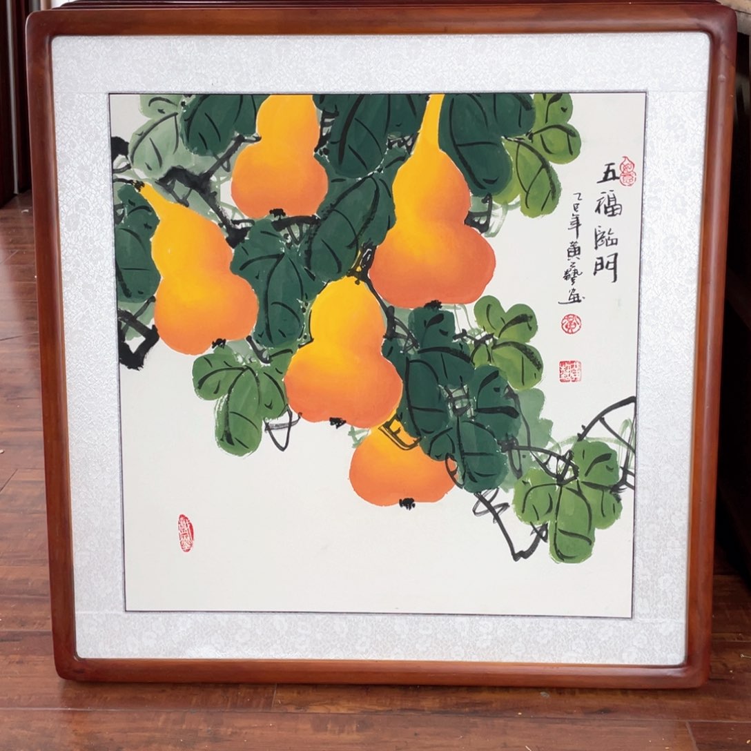 国画带框尺寸63*63厘米