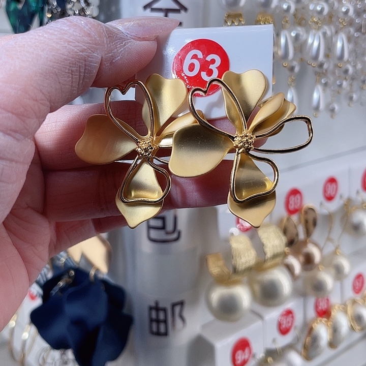 仿珍珠铁合金合金饰品耳钉6