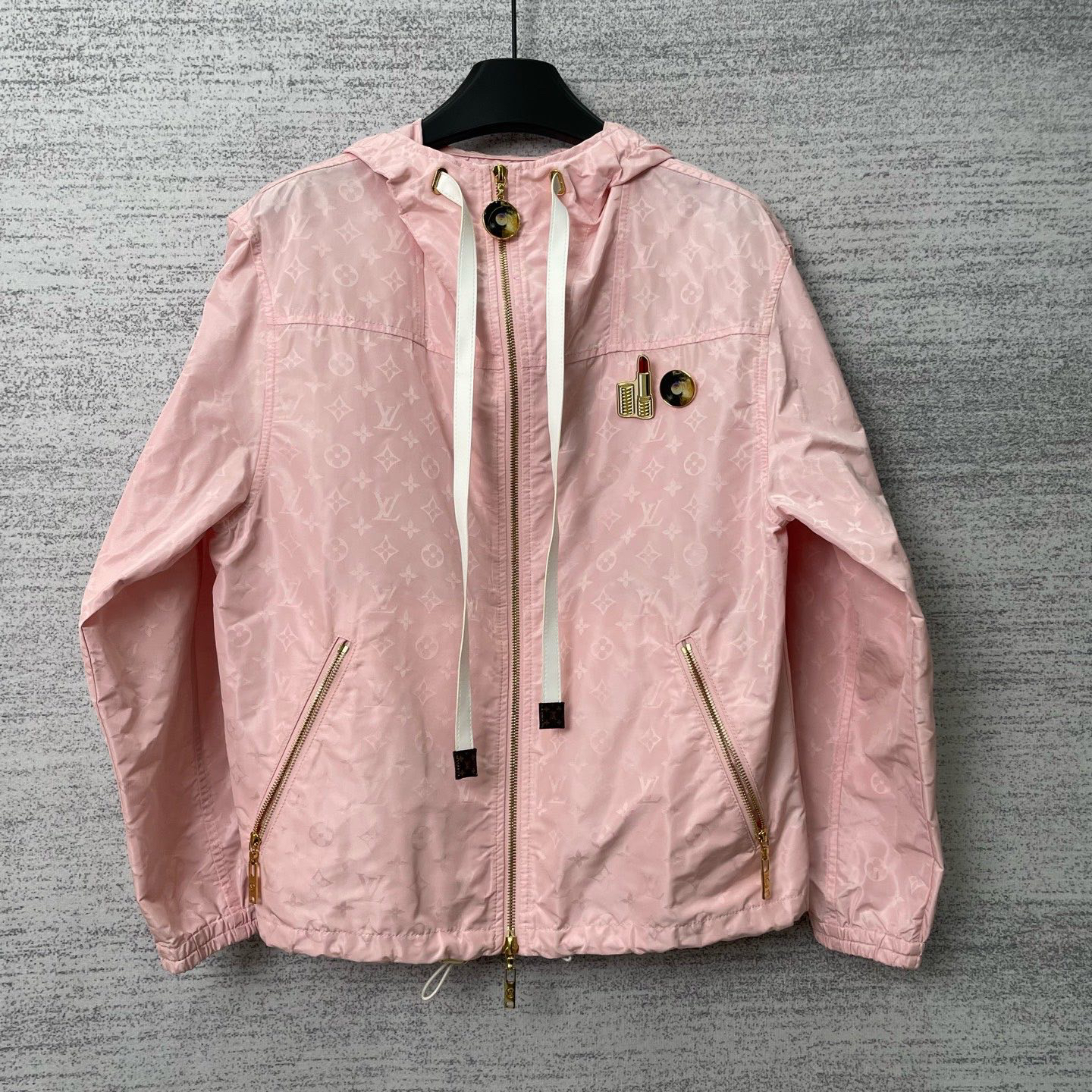 未使用 LouisVuitton/路易威登 D500987/满印老花连帽外套 /34码