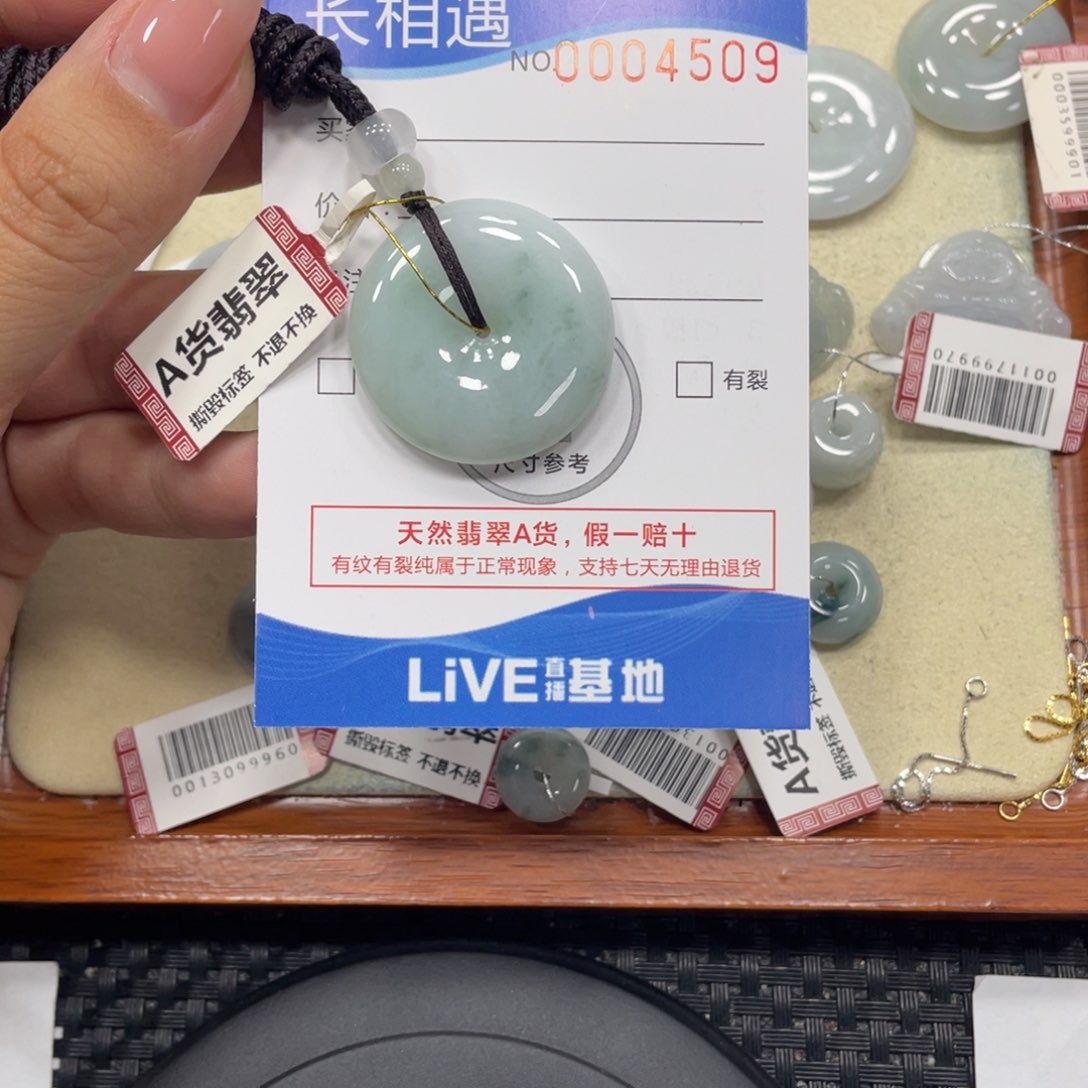 颈饰未镶嵌翡翠翡翠吊坠x4509