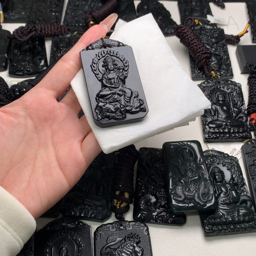 孤***片天然a货钢琴黑挂件