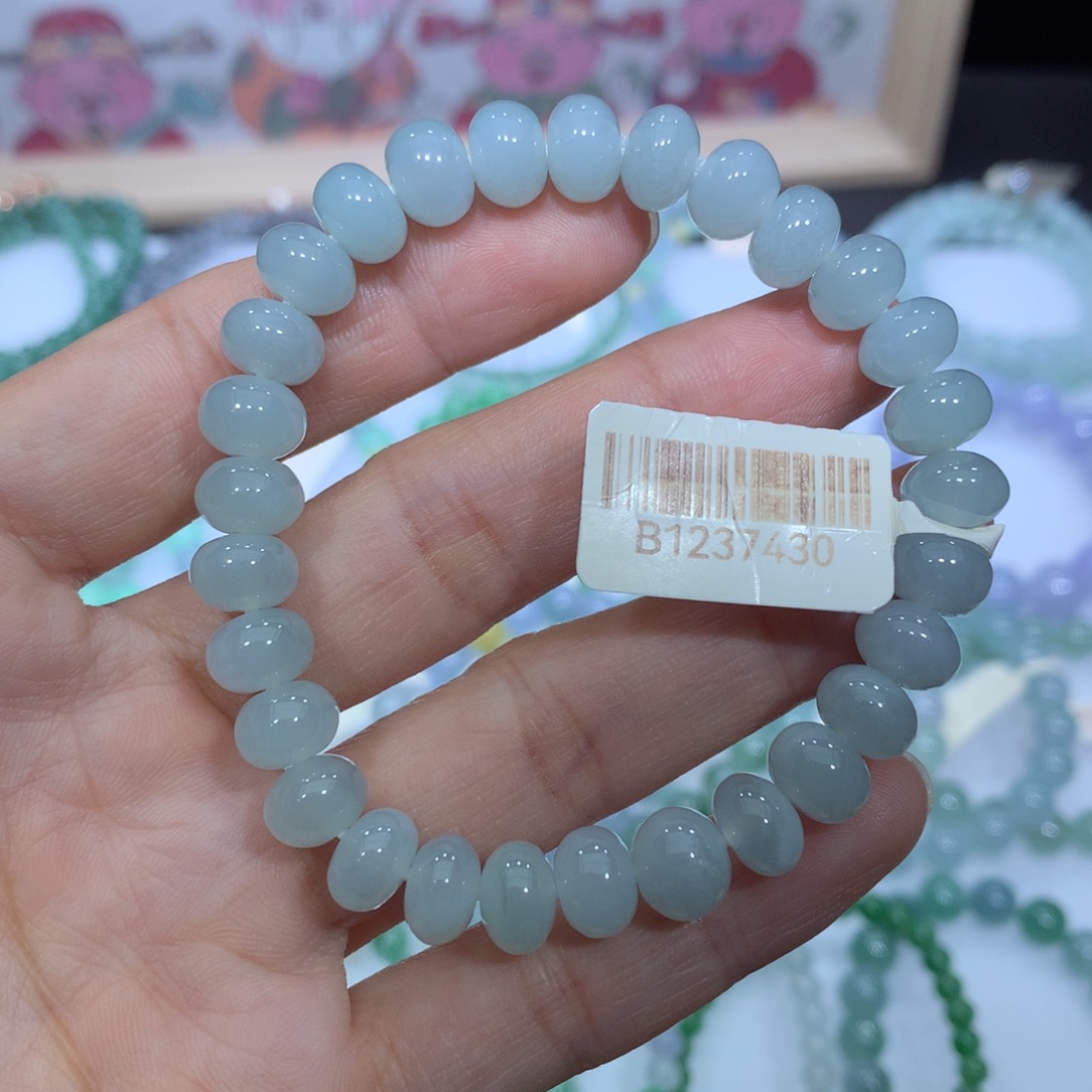 翡翠未镶嵌手链天然