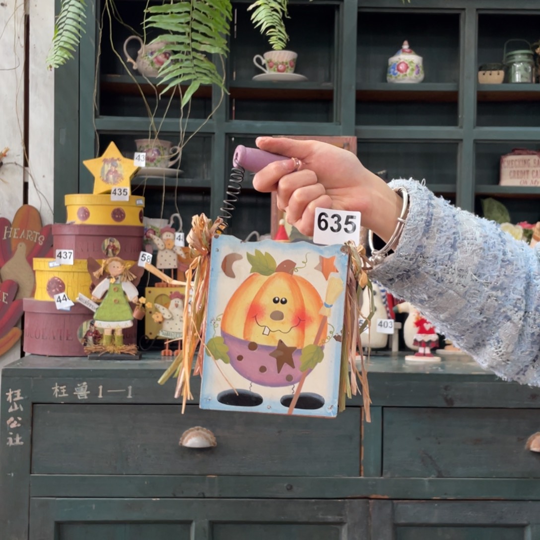 木质圣诞月福老货玩具中古风默认微损