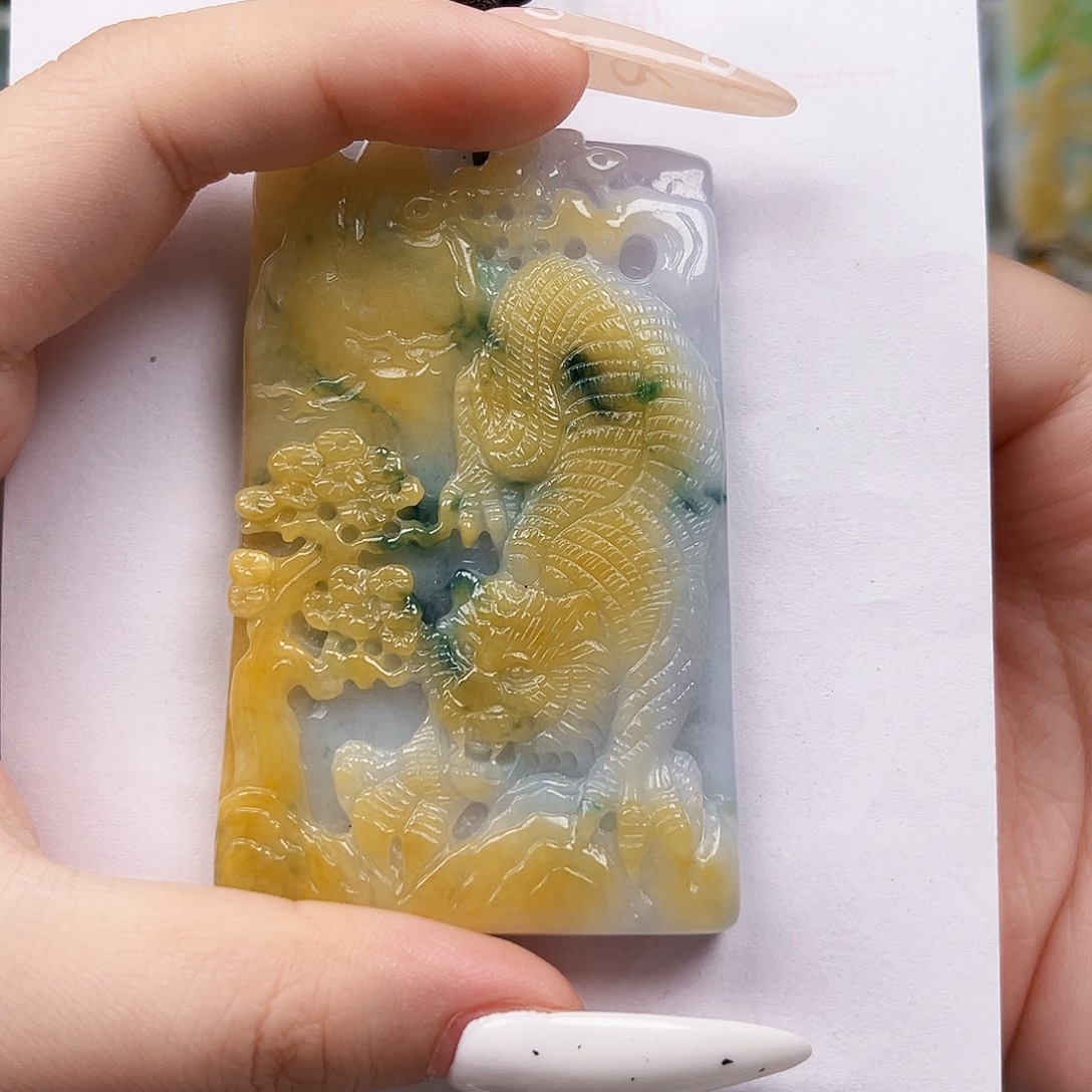 晨***风翡翠未镶嵌颈饰翡翠
