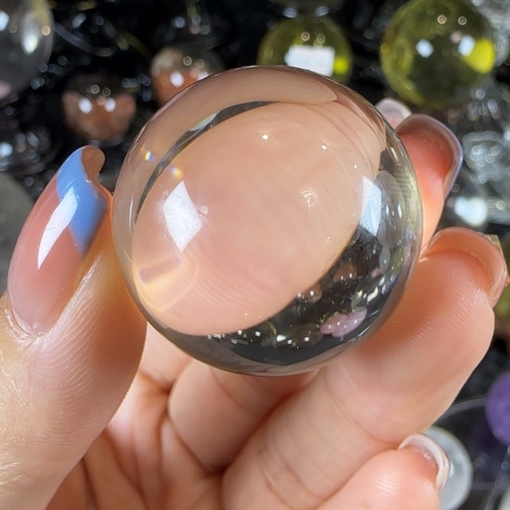 水晶天然水晶球J9未镶嵌天然3公分净体