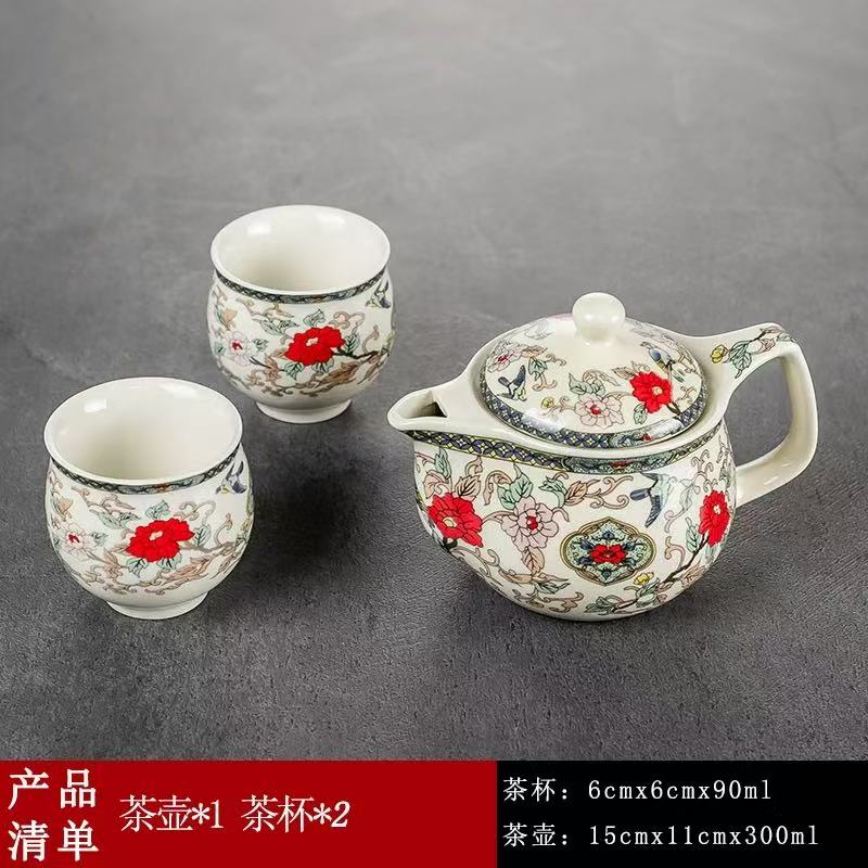 防烫泡茶壶大容量手抓壶大号盖碗双层茶杯泡茶碗懒人功夫茶具套装