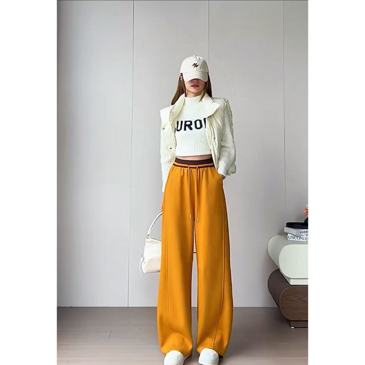 HENIMAN/恒依曼秋季新款 直筒阔腿休闲裤7759