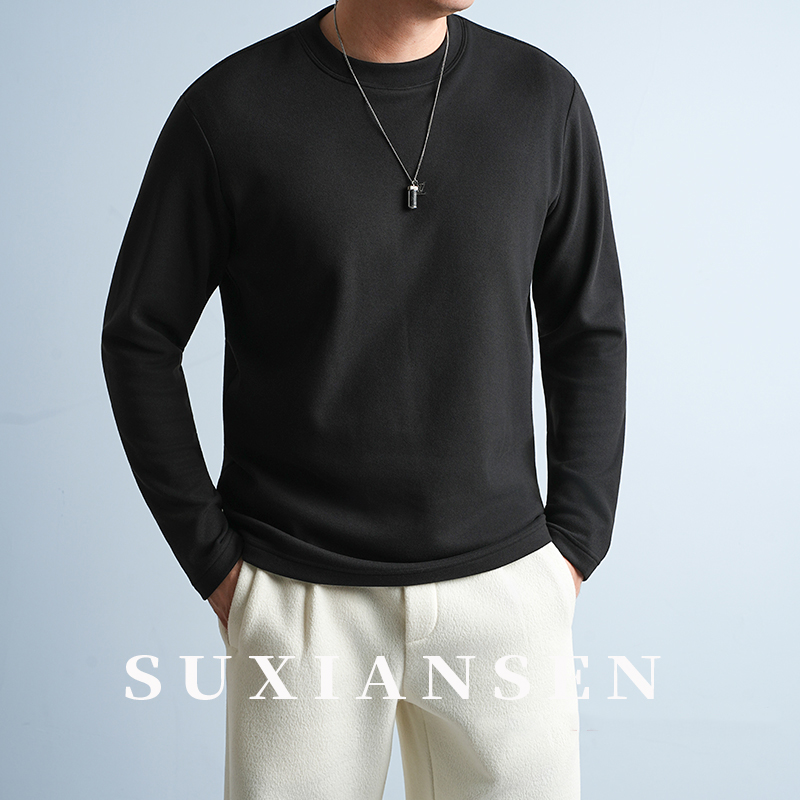 【大头叔叔】秋冬莱赛尔混纺骆驼绒贴肤打底长袖T恤DDT7169