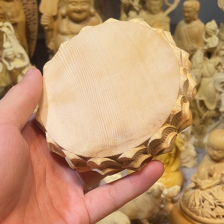 黄杨木瑕疵莲花座