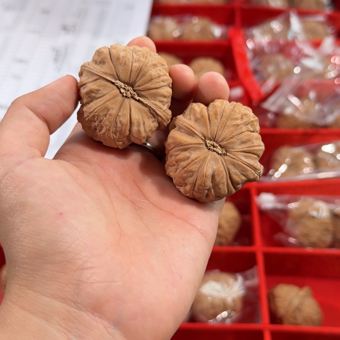 文玩核桃把件957号42mm全品南瓜墩