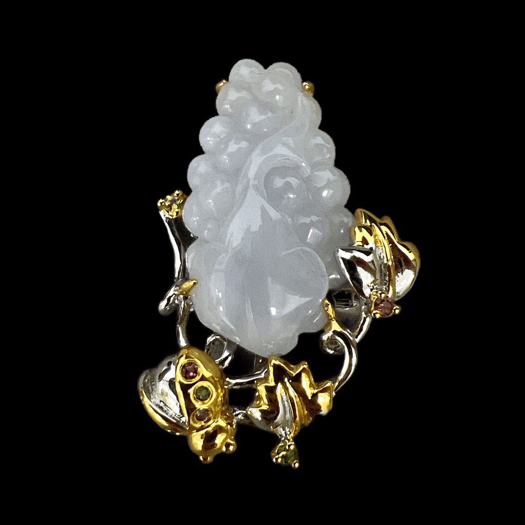 F0152翡翠孤品（吊坠胸针两用）.孤品