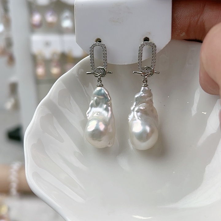 未镶嵌耳饰淡水珍珠