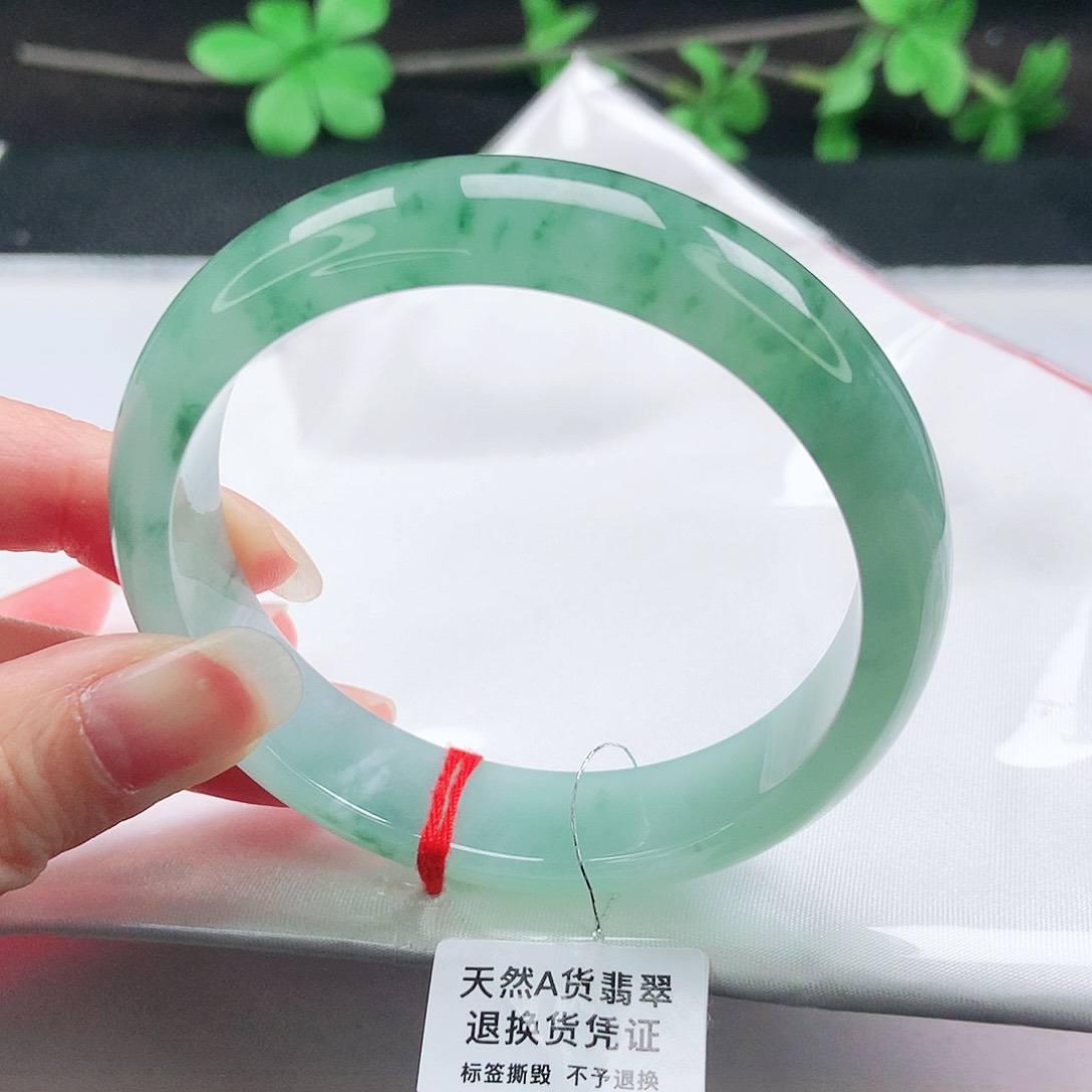 未镶嵌手镯翡翠58圈