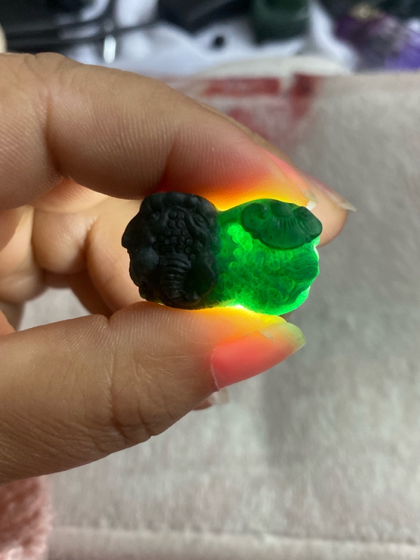 墨翠之旅翡翠A货貔貅吊坠