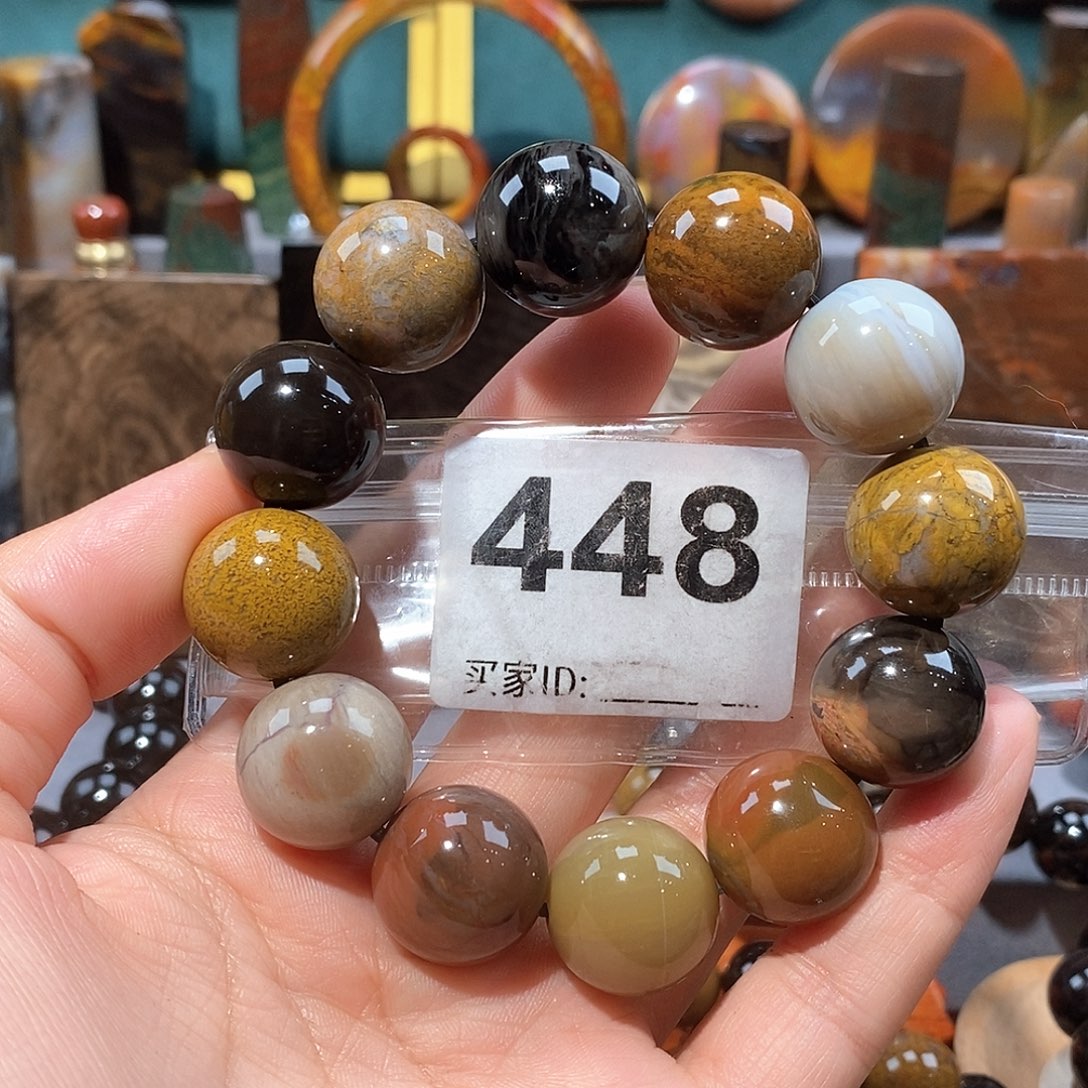 硅化玉天然北票硅化玉手串未镶嵌天然北票硅化玉手串