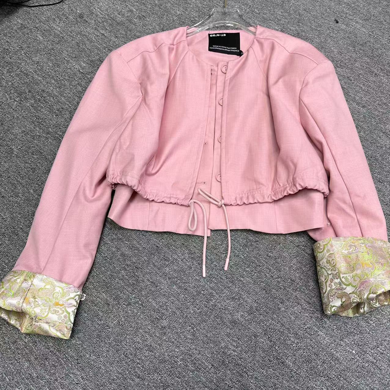 深圳南油设计师款高货N99新中式拼接袖新中式外套