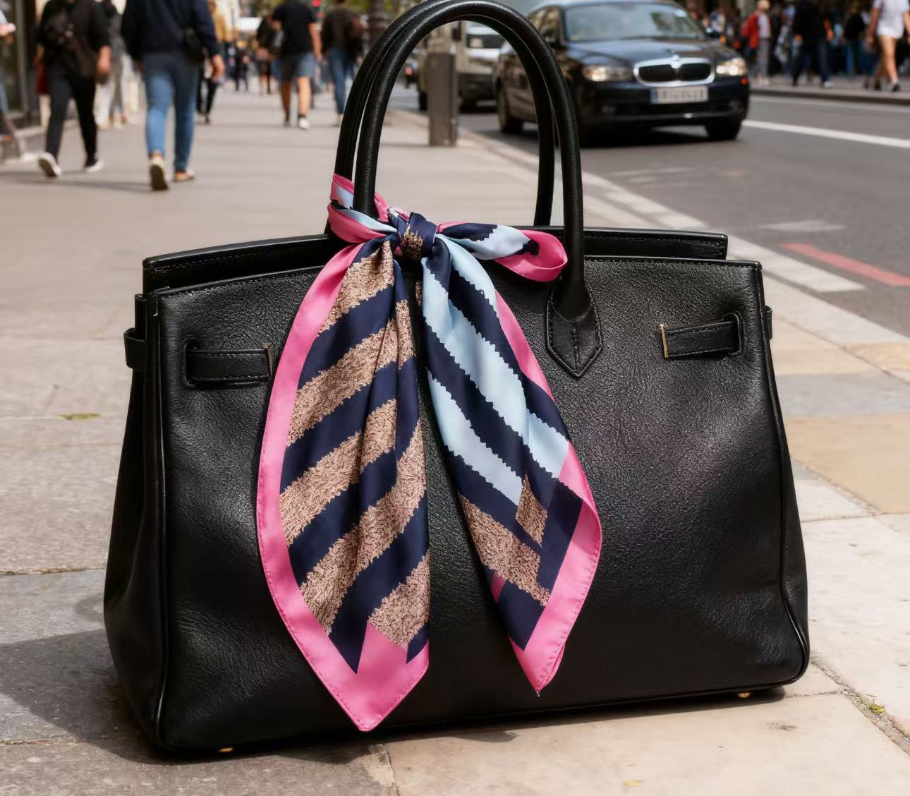 CL71 双色花 70*70左右围巾