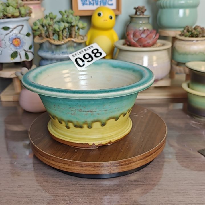 景德镇手工陶瓷盆 口13.5