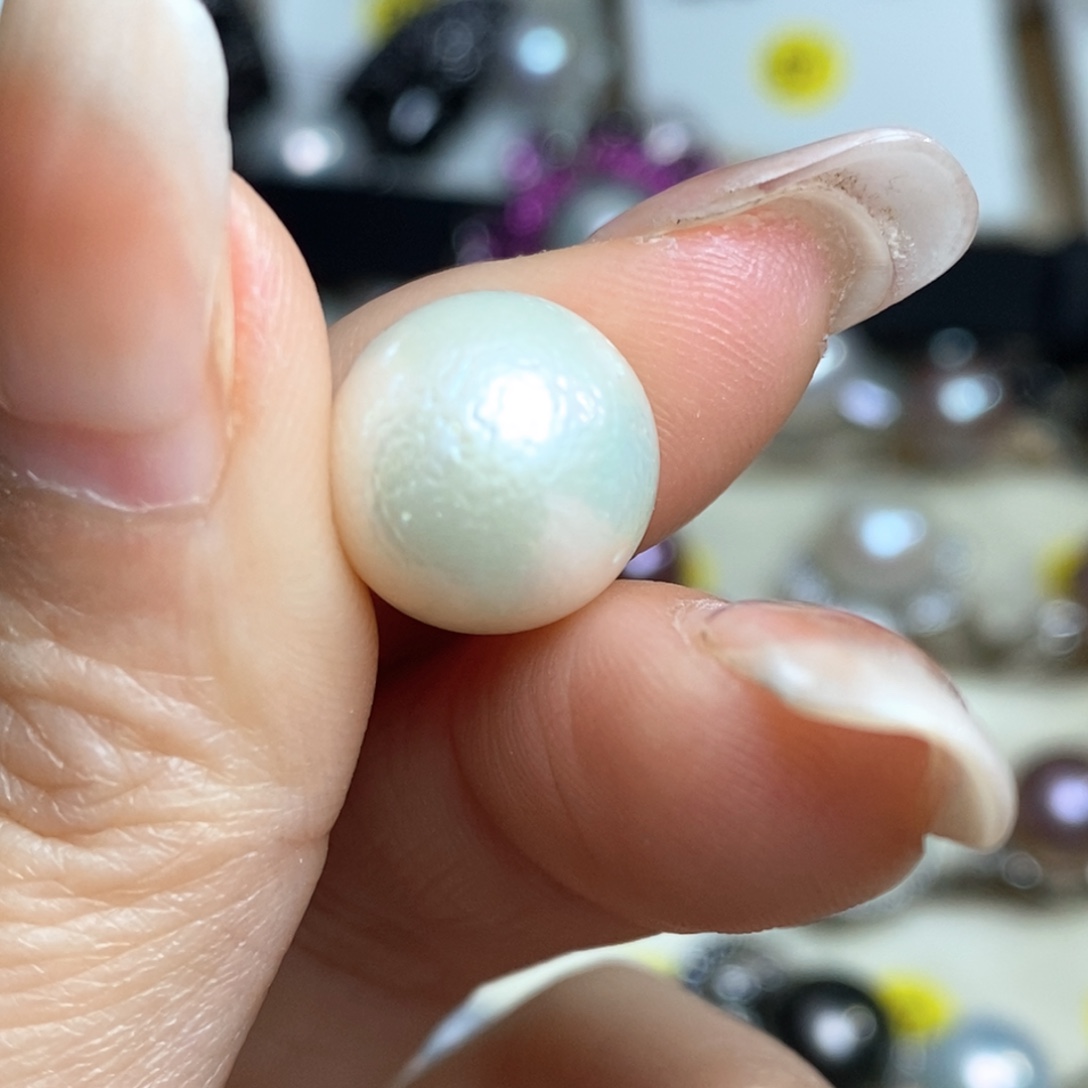 周***胆淡水珍珠未镶嵌珠宝奇石