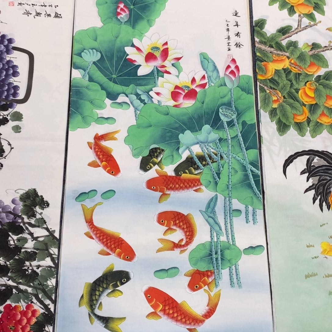 国画尺寸为140✖️70精品四尺手绘画