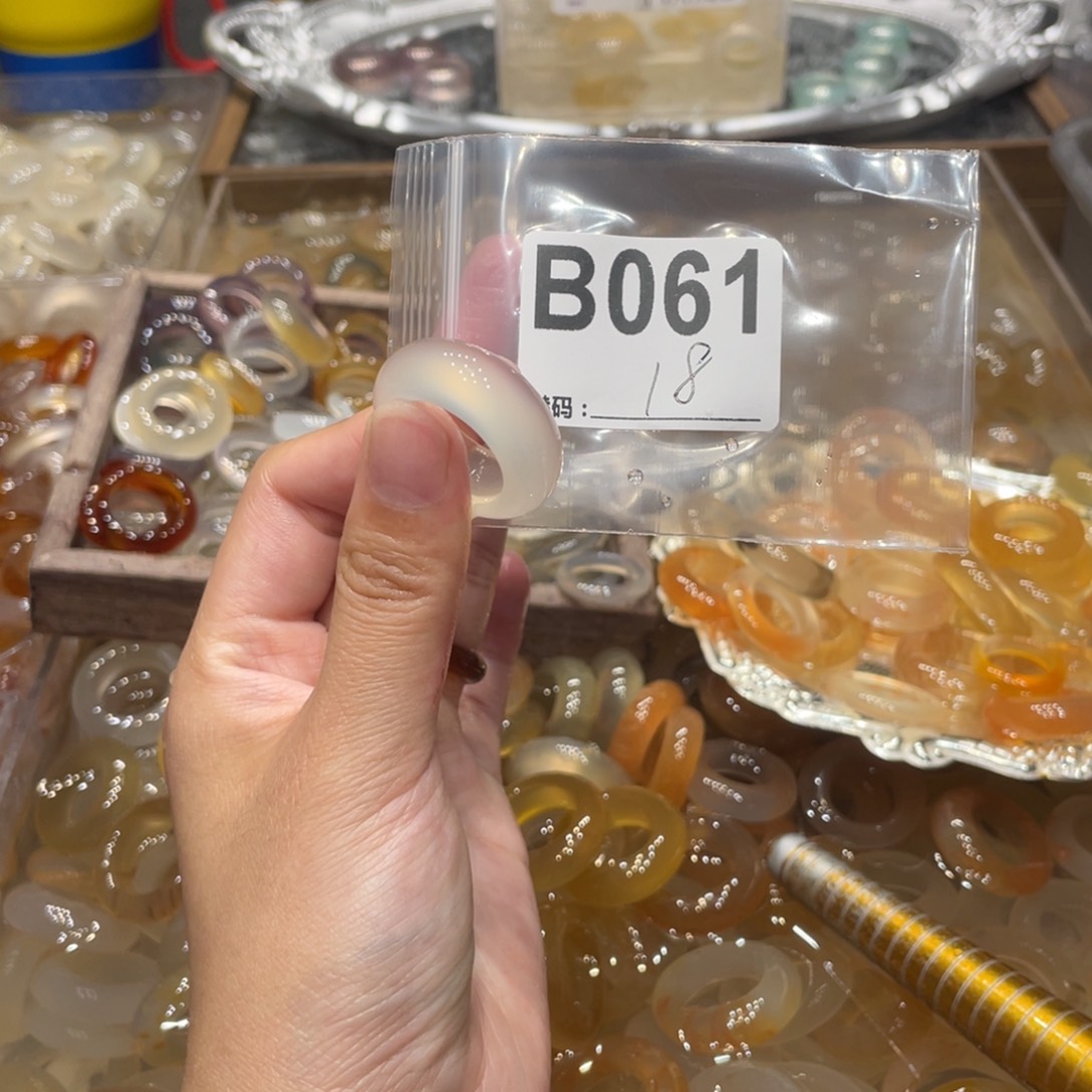 玛瑙/玉髓未镶嵌戒指061