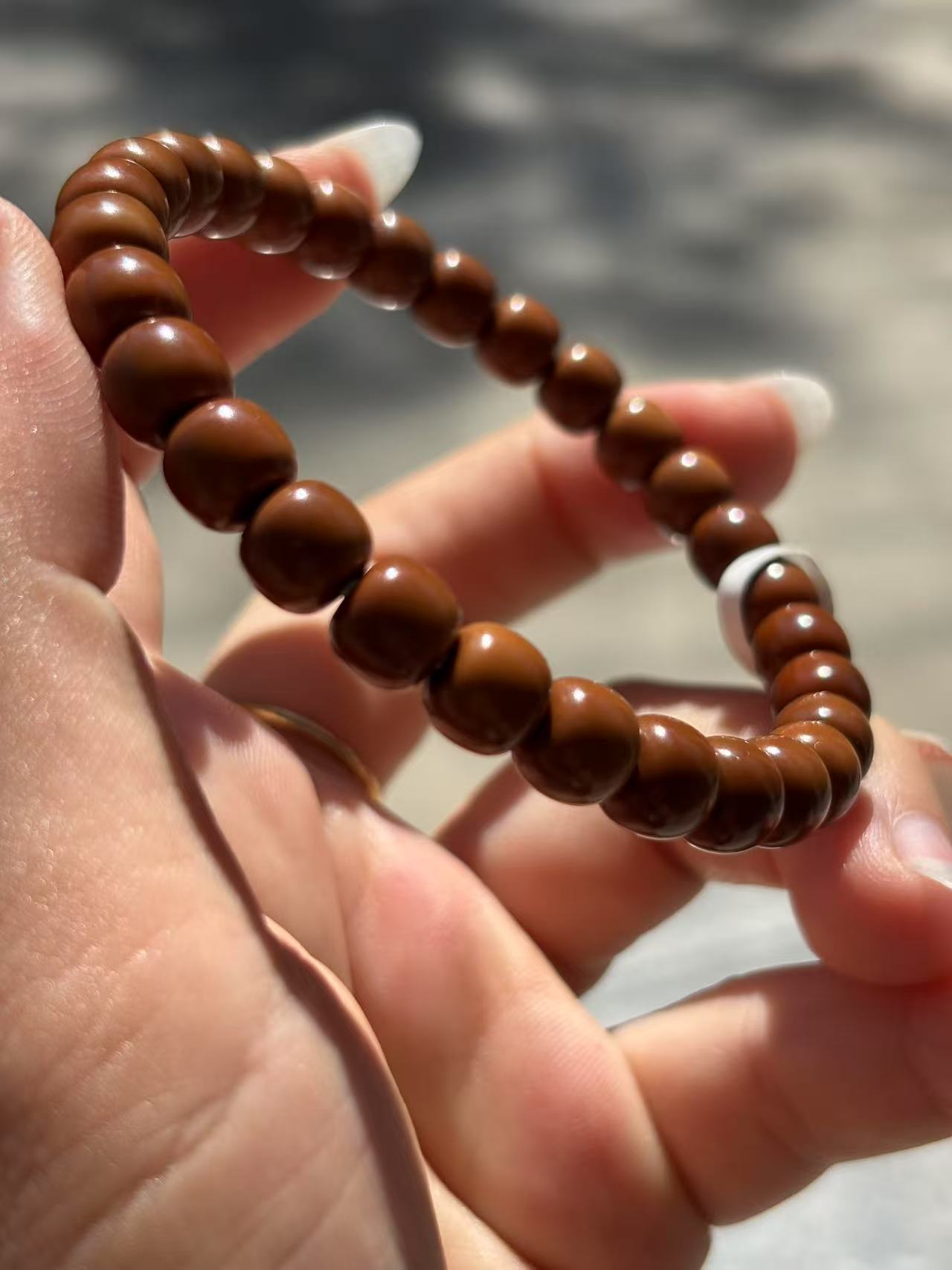 高油高密核尖手串