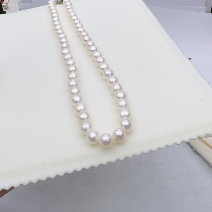 淡水珍珠银S925镶嵌颈饰198