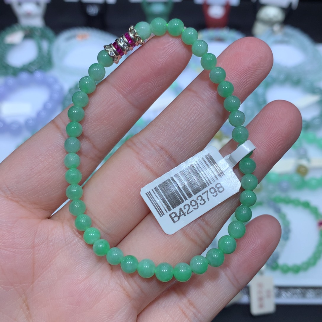 翡翠未镶嵌手串天然