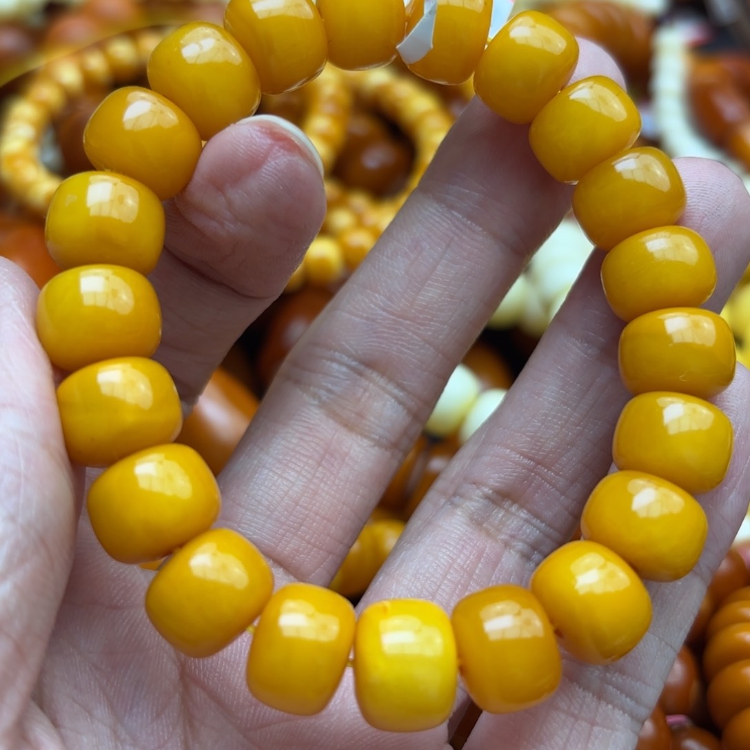 琥珀手链未镶嵌蜜蜡