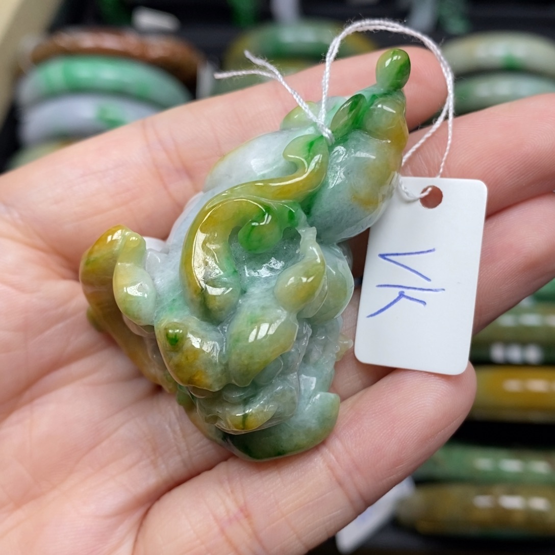 翡翠项链未镶嵌貔貅19号