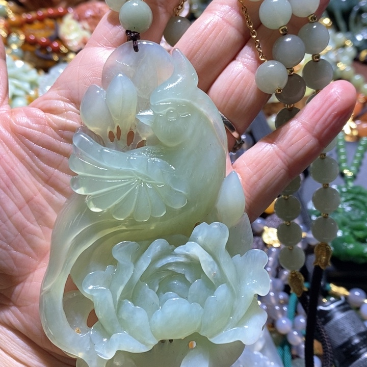 岫玉毛衣链未镶嵌