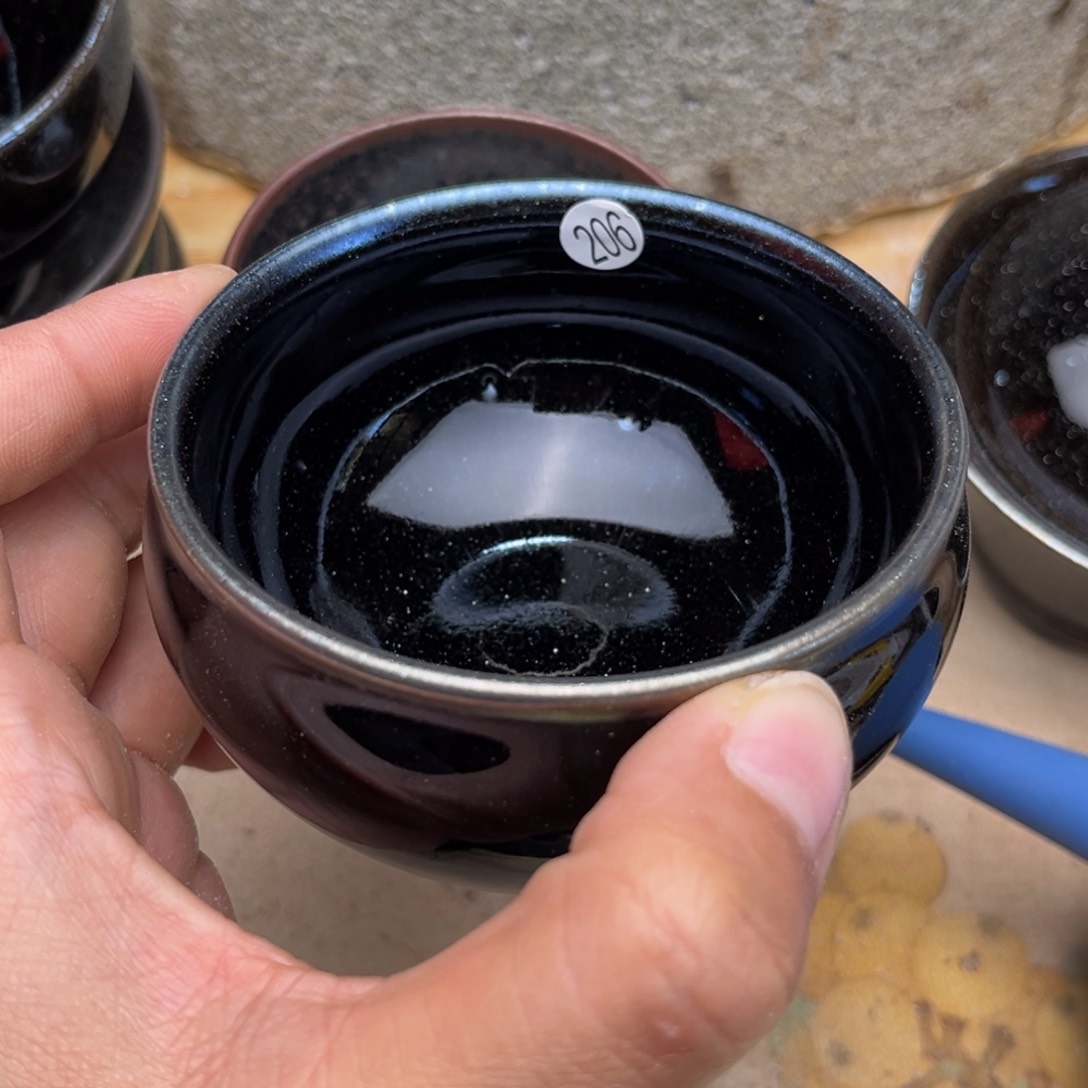 茶盏义兴龙窑坚持真柴烧微瑕