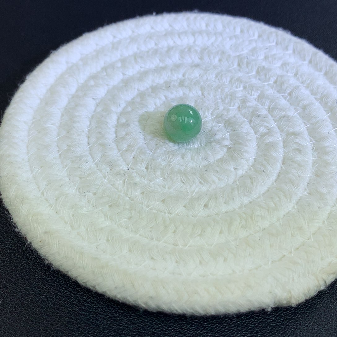 翡翠散珠天然缅甸翡翠卡10.9