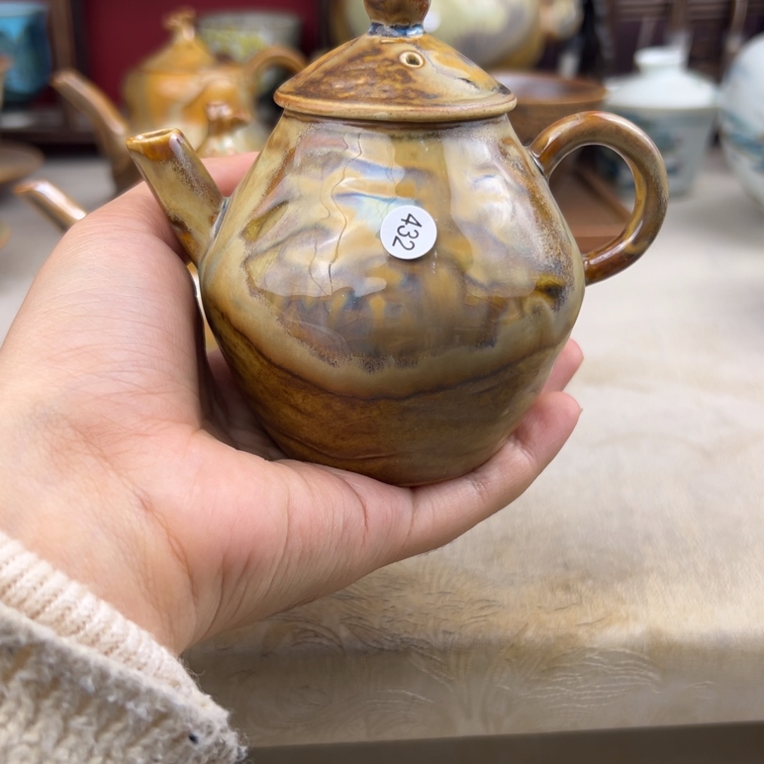 紫***皂杯纯手工柴烧主人杯微瑕