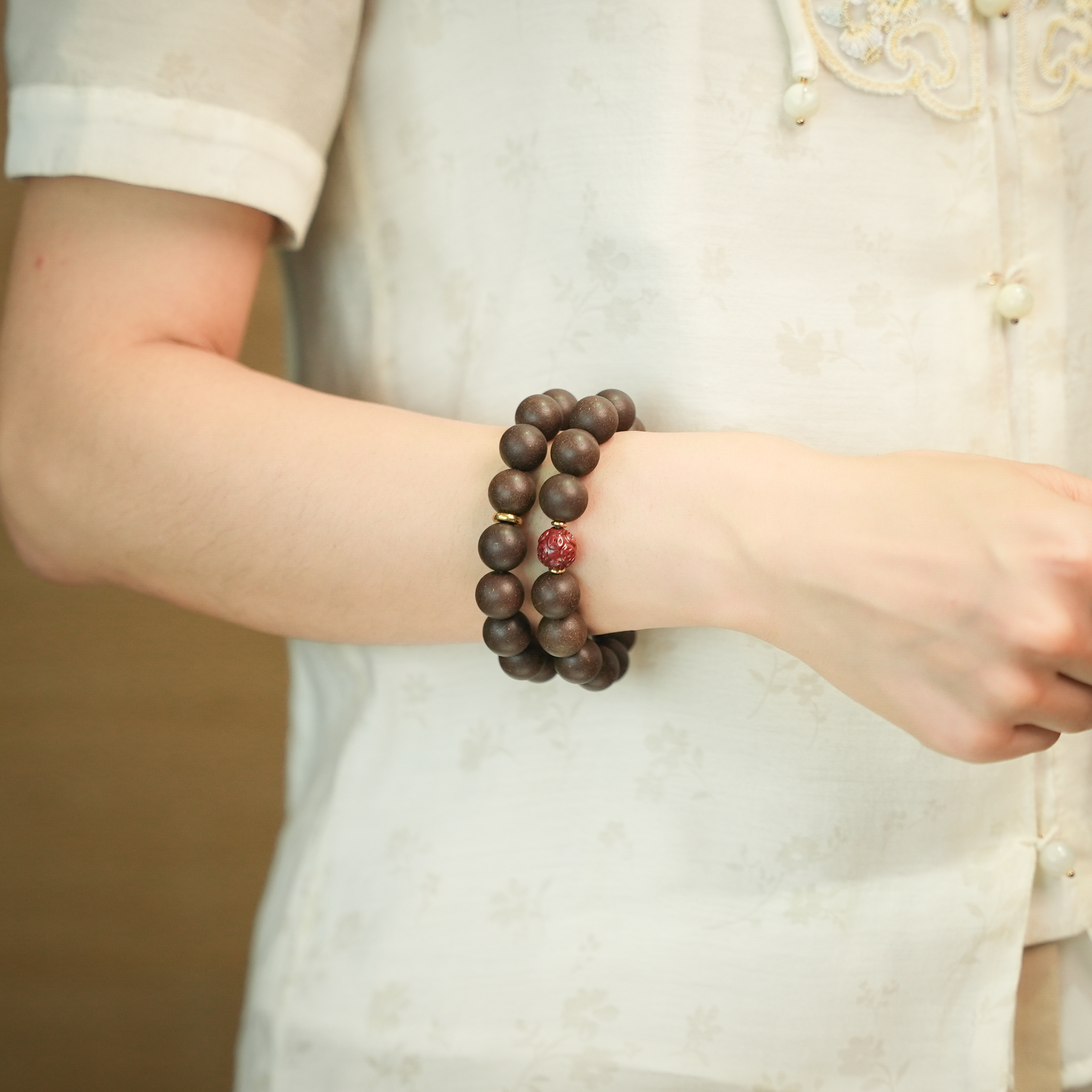 【深静香】 合香  三圈手串 传统工艺 香珠